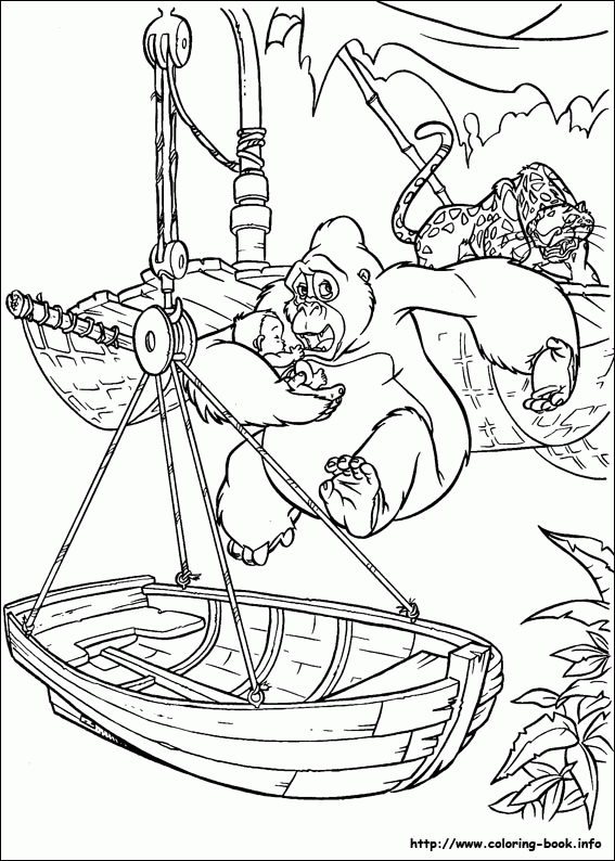 Tarzan kolorowanki